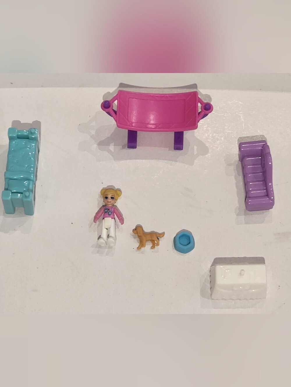 Mini Polly Pocket & Doll Accessory Playset Accessory Pack Pink and Blue